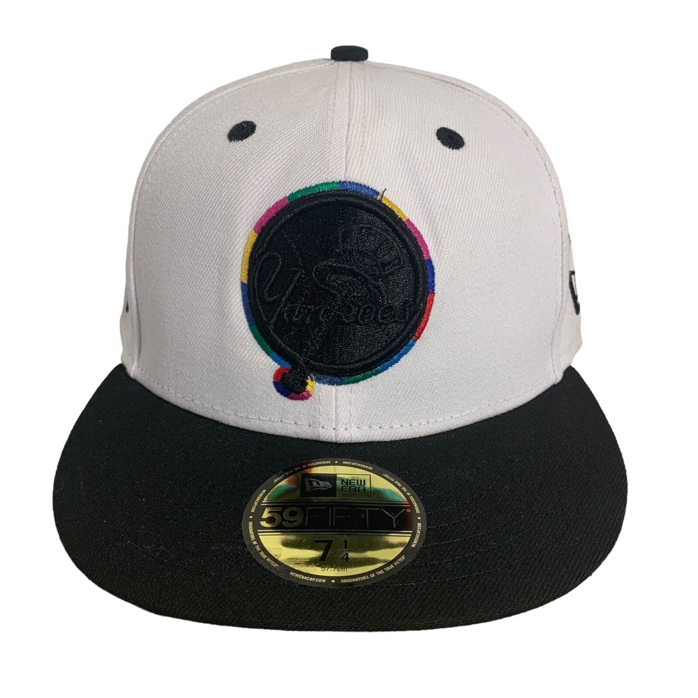 New Era New York Yankees 59FIFTY MLB City Gear Gray UV Fitted Cap Hat Size 7 1/4